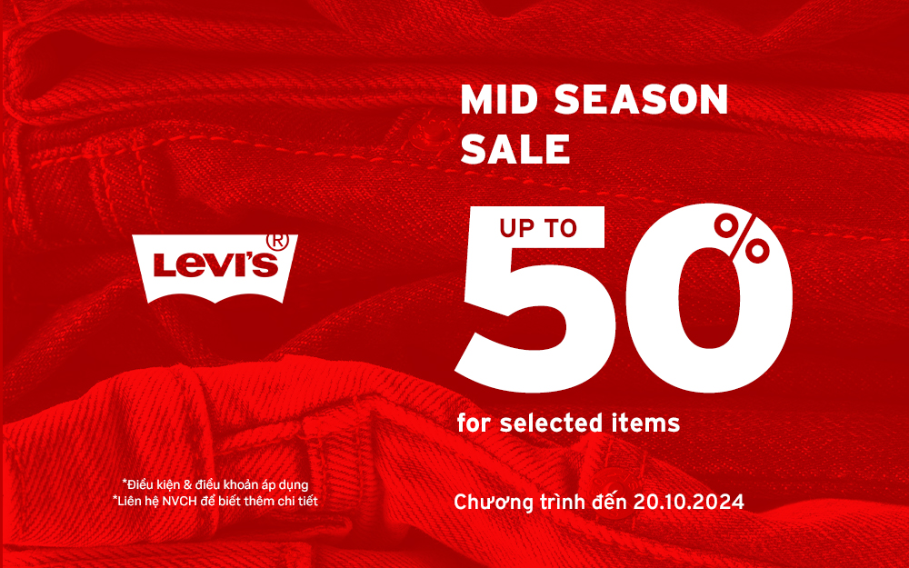 LEVI'S MID OF SEASON SALE | OFF UP TO 50%