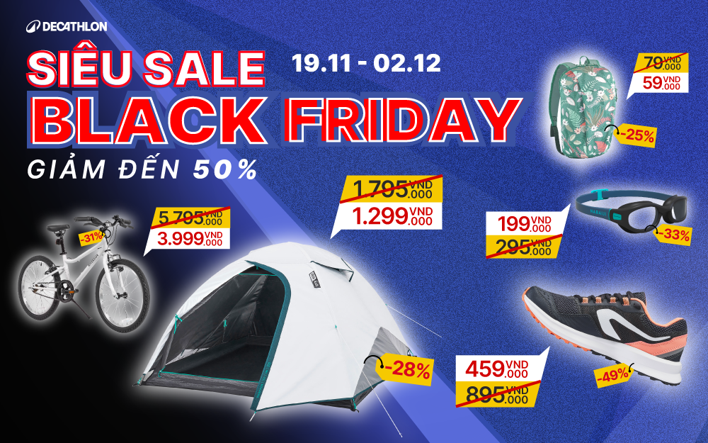 BLACK FRIDAY, DECATHLON TÂN PHÚ TUNG DEAL CỰC CHÁY!