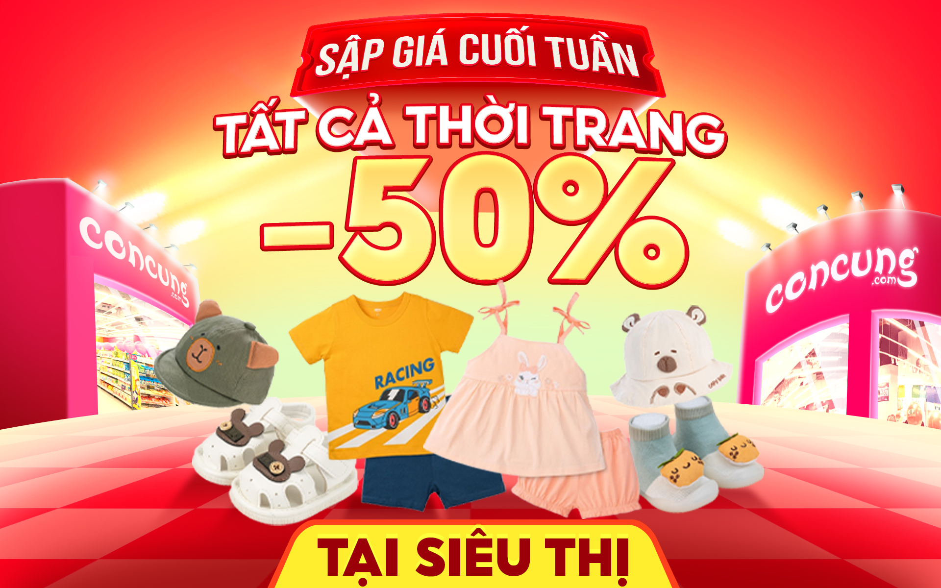 [09-11.05] TẤT CẢ THỜI TRANG & PHỤ KIỆN SẬP GIÁ CUỐI TUẦN: GIẢM SỐC 50%
