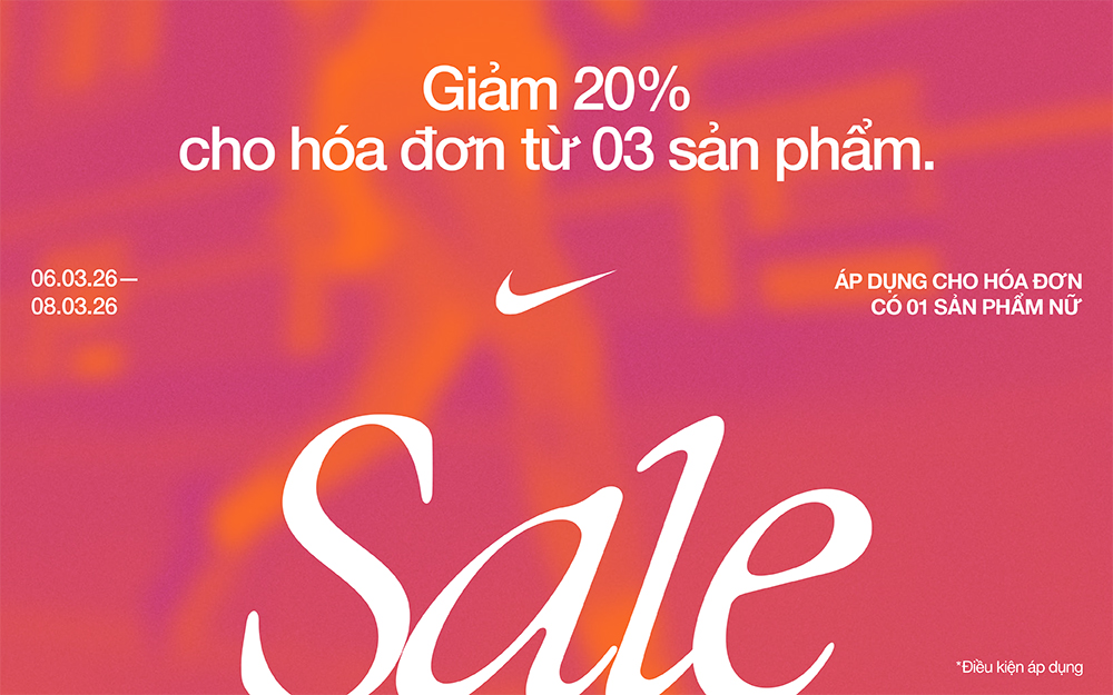 HAPPY INTERNATIONAL WOMEN’S DAY | NIKE DÀNH TẶNG PHÁI NỮ ƯU ĐÃI 20%