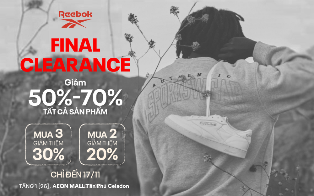 HOT!!! REEBOK FINAL CLEARANCE