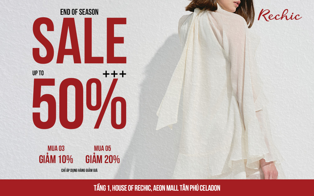 RECHIC | KHUYẾN MÃI CUỐI MÙA – GIẢM ĐẾN 50%