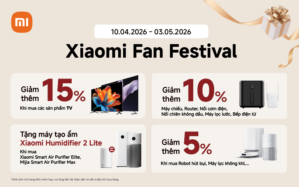 🔥 XIAOMI FAN FESTIVAL 2026: SỐNG THÔNG MINH – CHUẨN PHONG CÁCH