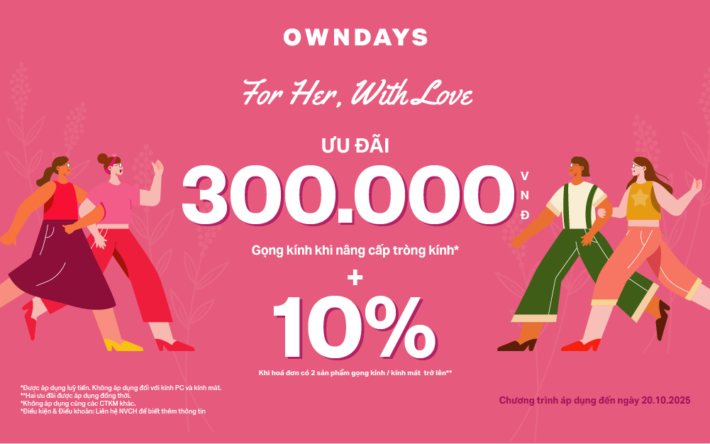KÍNH MẮT NHẬT BẢN OWNDAYS | TẶNG NÀNG KÍNH MỚI - GỬI CHÀNG DEAL HỜI
