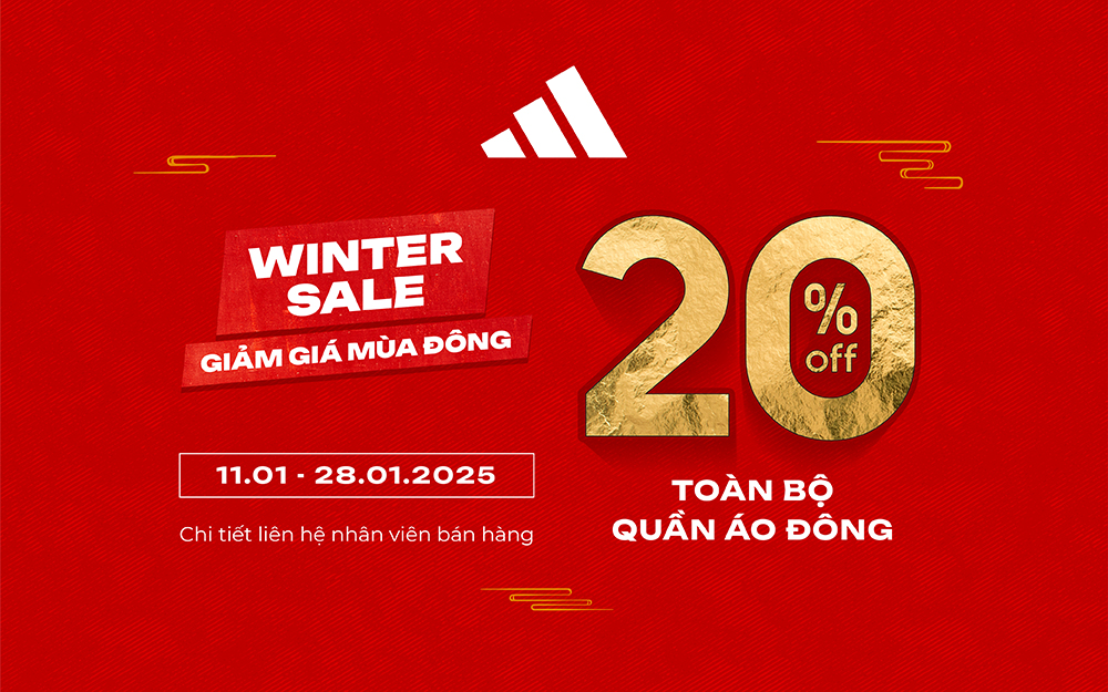 WINTER SALE: GIẢM NGAY 20% TOÀN BỘ QUẦN ÁO THU ĐÔNG!