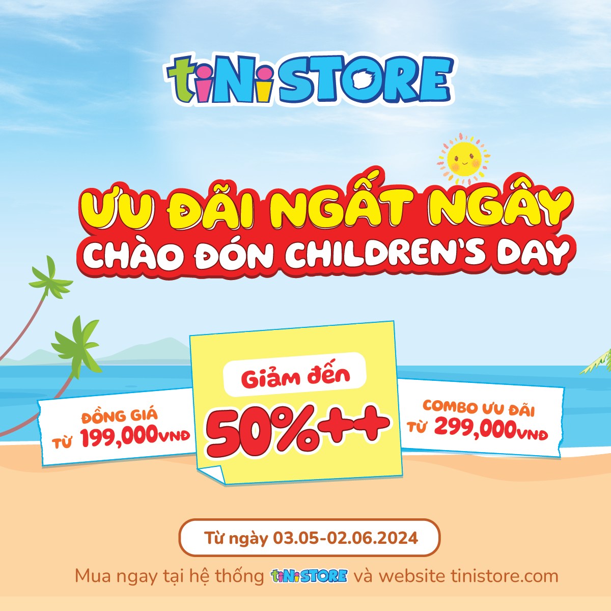 BÙNG NỔ ƯU ĐÃI NGẤT NGÂY CHO CHIDREN’S DAY MÊ SAY