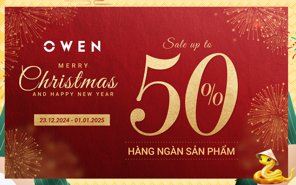 MERRY CHRISMAS AND HAPPY NEW YEAR GIẢM TỚI 50% HÀNG NGÀN SẢN PHẨM