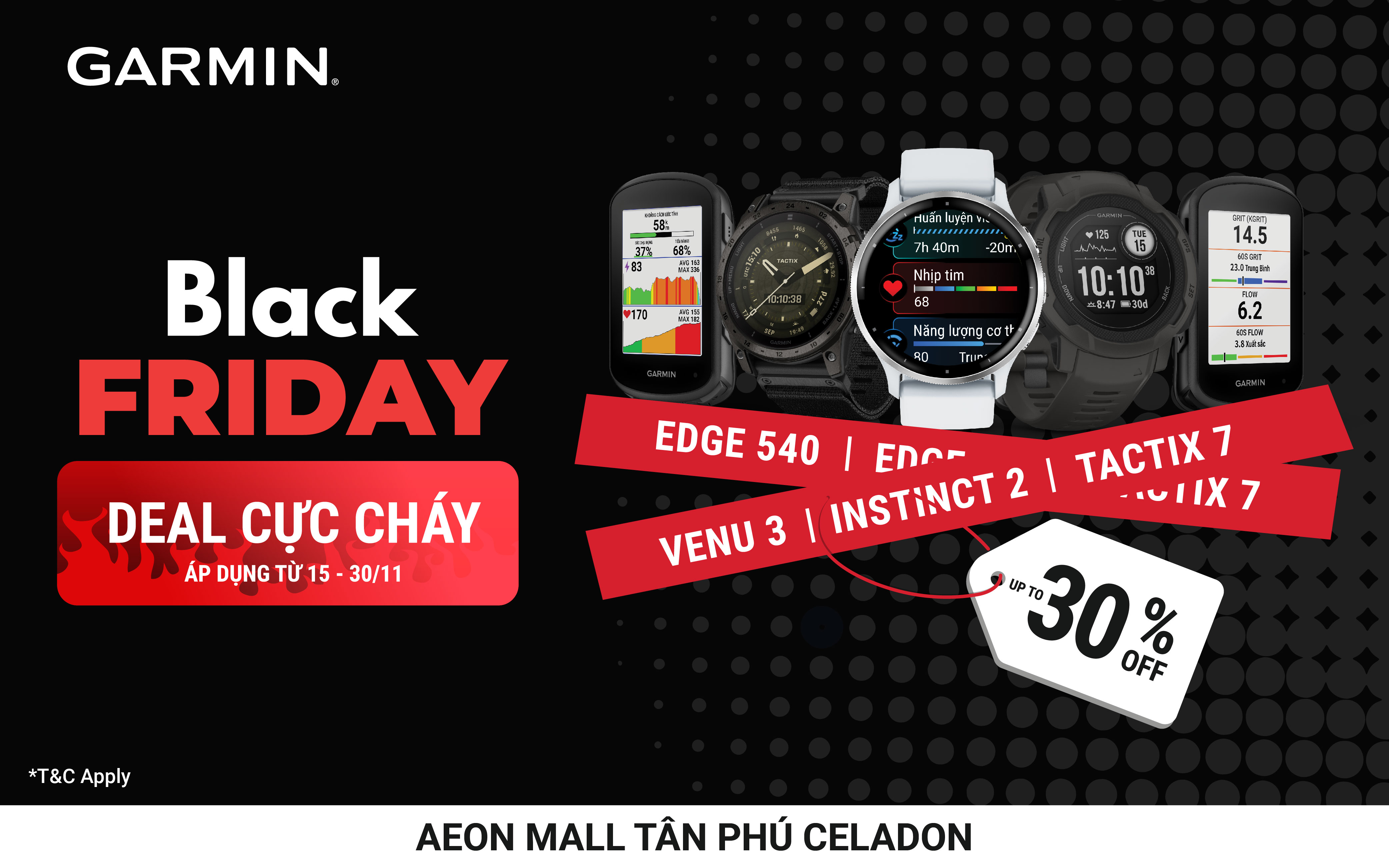 BLACK FRIDAY – DEAL CỰC CHÁY, THỨ SÁU ĐEN TỐI SĂN SALE NGẬP LỐI CÙNG GARMIN