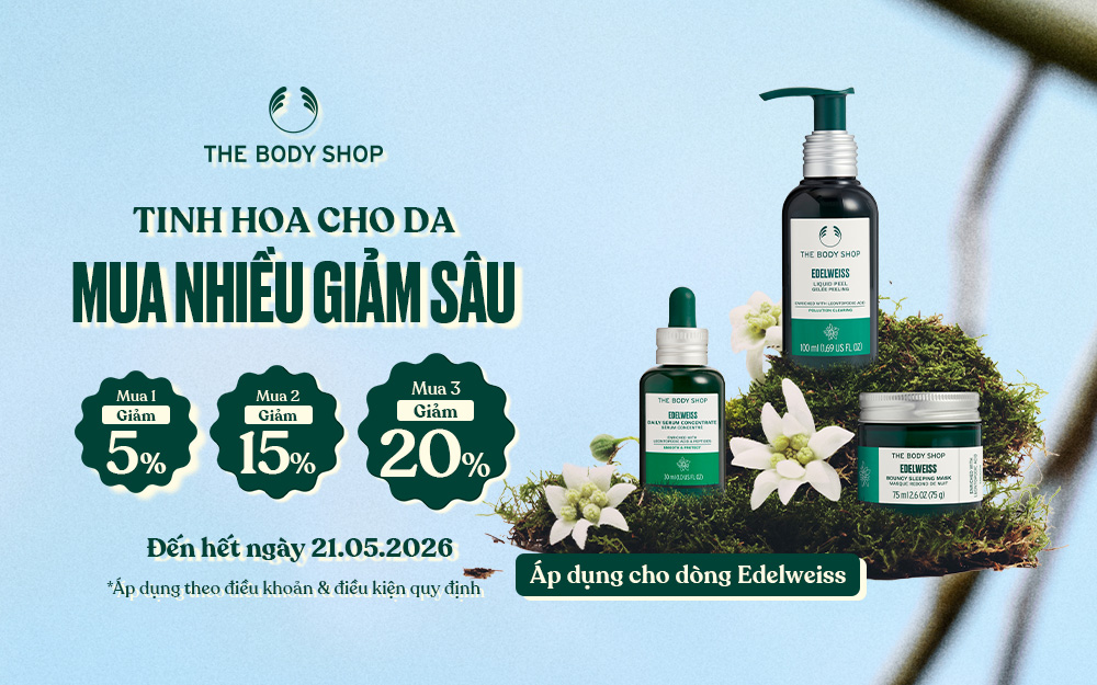 THE BODY SHOP | TINH HOA CHO DA - MUA NHIỀU GIẢM SÂU