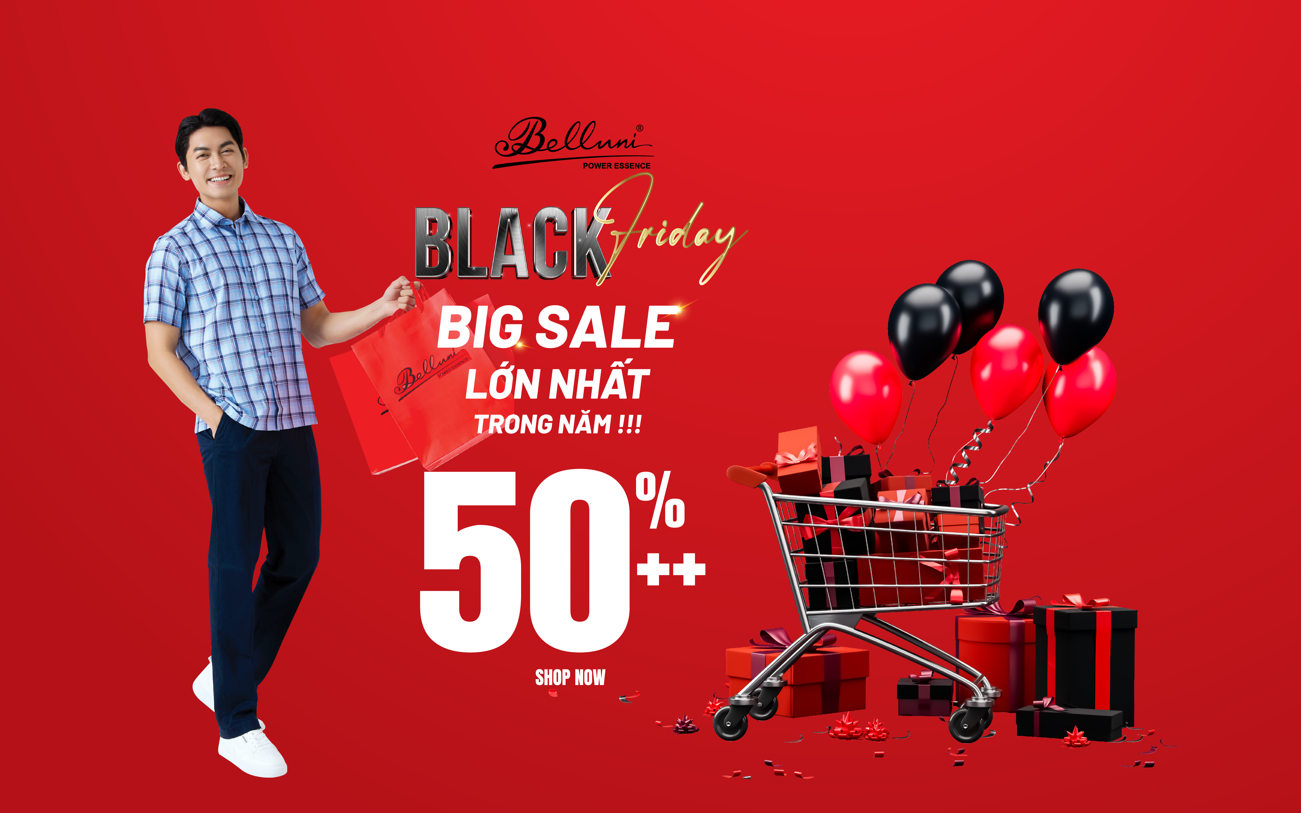 Black Friday bùng nổ tại Belluni: Hàng nghìn sản phẩm giảm giá SỐC lên đến 50%++