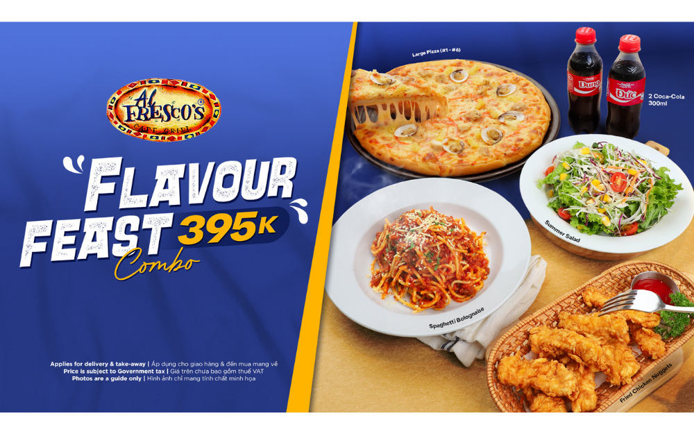 COMBO FEAST – ĂN NGON ĐẦY ĐỦ CHỈ 395K