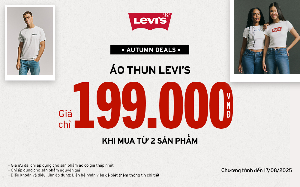 AUTUMN DEALS – ÁO THUN LEVI’S CHỈ TỪ 199K