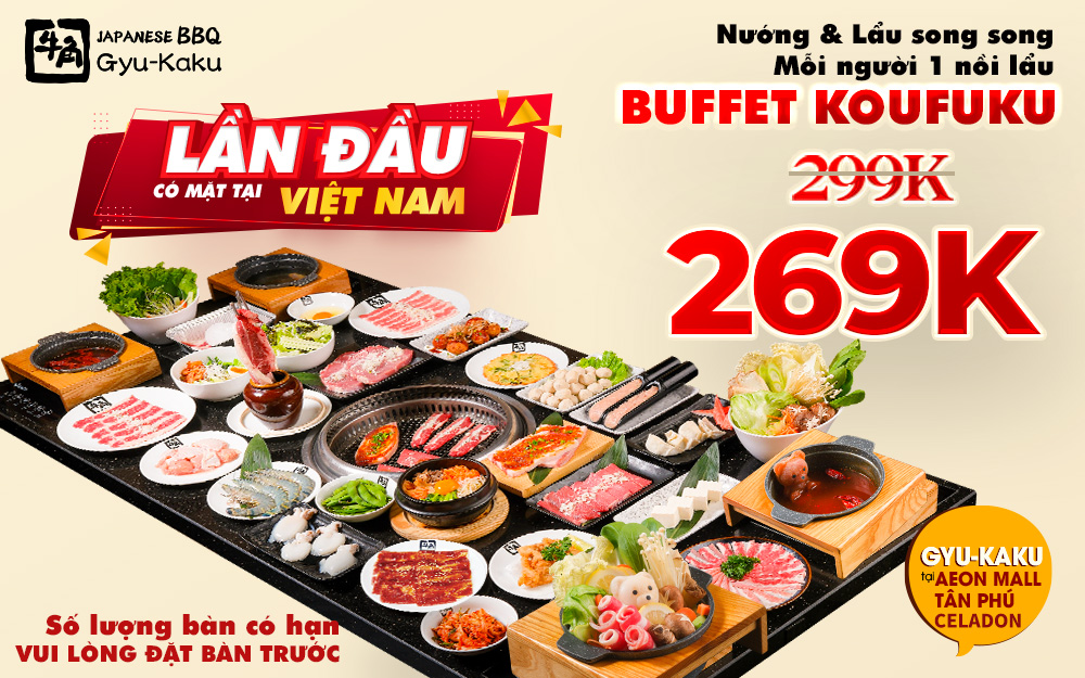 GYU-KAKU RA MẮT MÔ HÌNH BUFFET MỚI