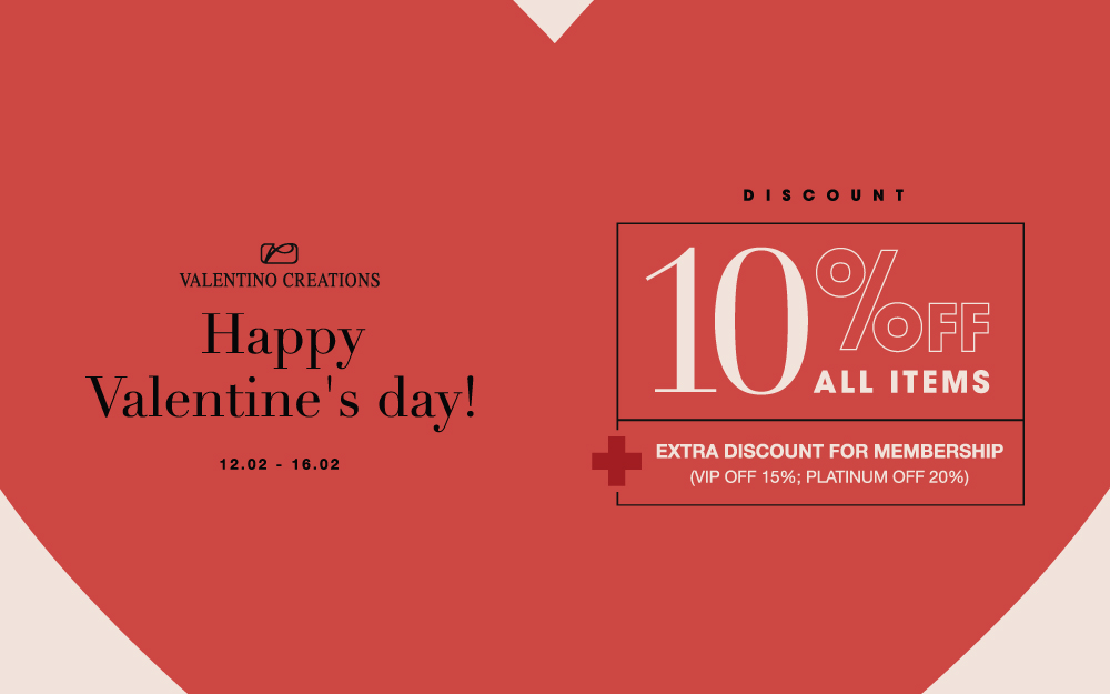 HAPPY VALENTINE'S DAY | 10% OFF ALL ITEMS