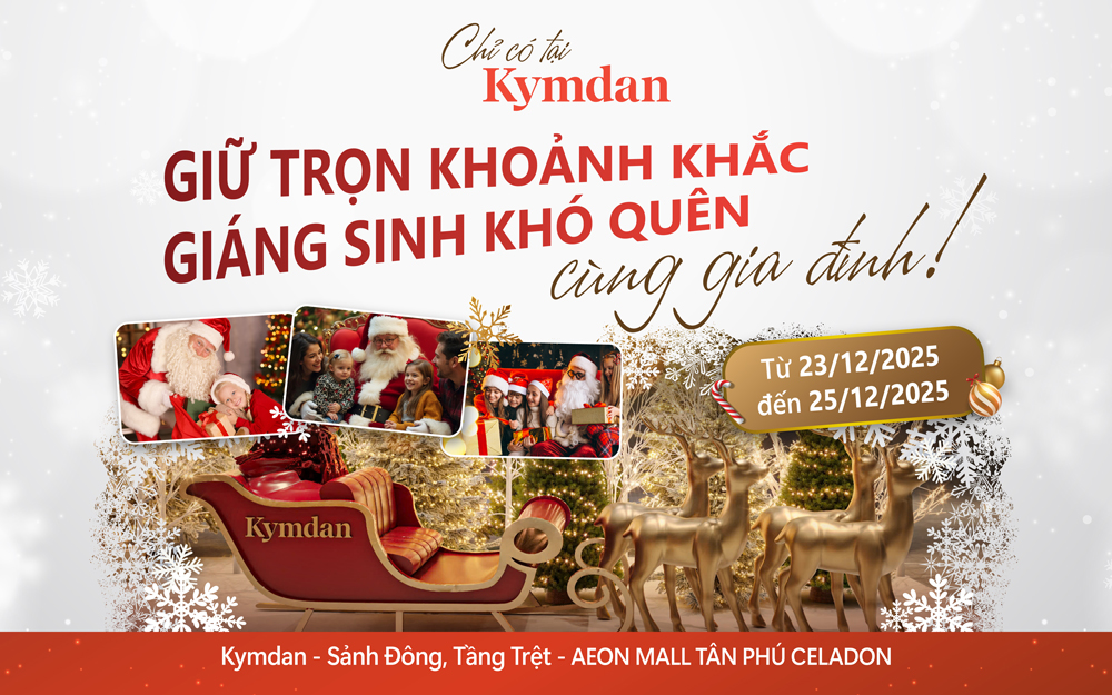 ƯU ĐÃI ĐẶC BIỆT TỪ KYMDAN CHO MÙA GIÁNG SINH