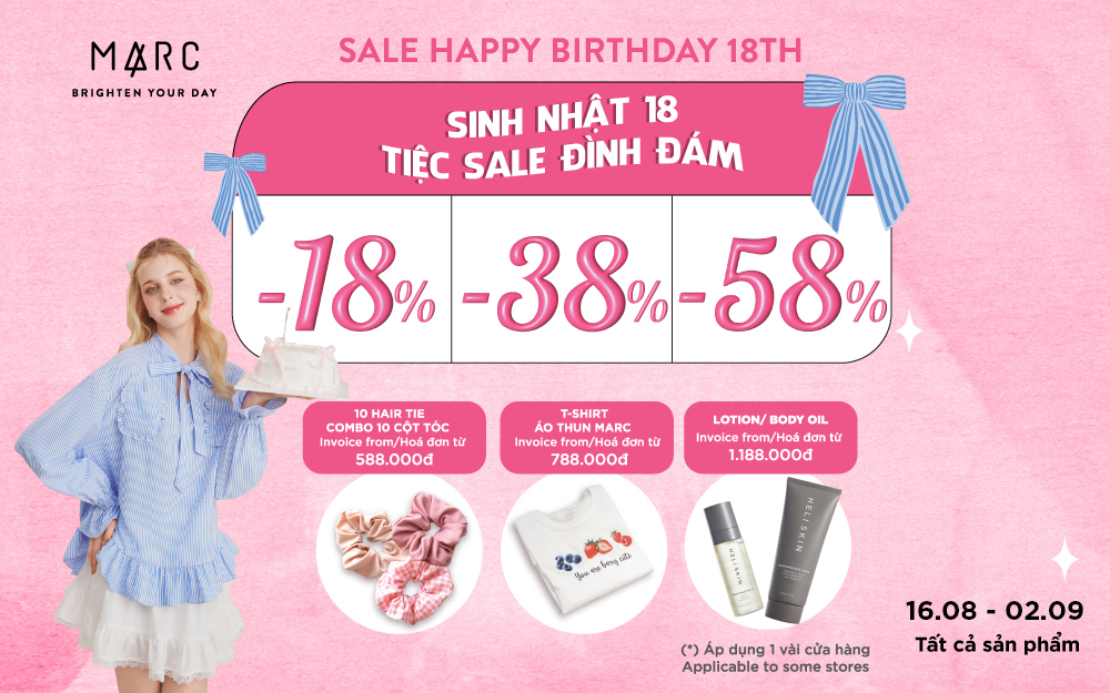 18TH BIRTHDAY | SALE UP TO 58% & SPECIAL GIFT