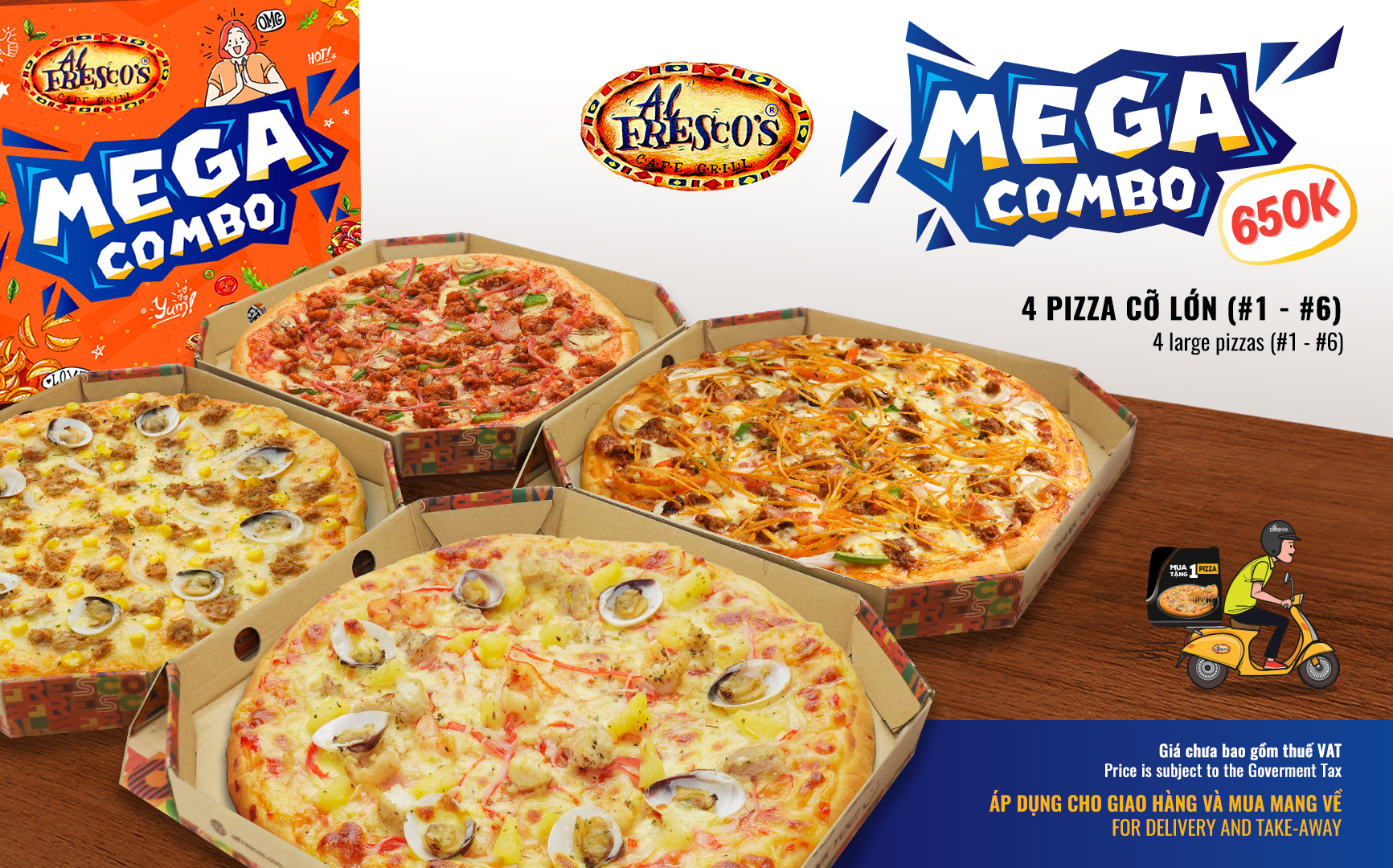 COMBO PIZZA KHỦNG – THỎA THÍCH CHIA SẺ