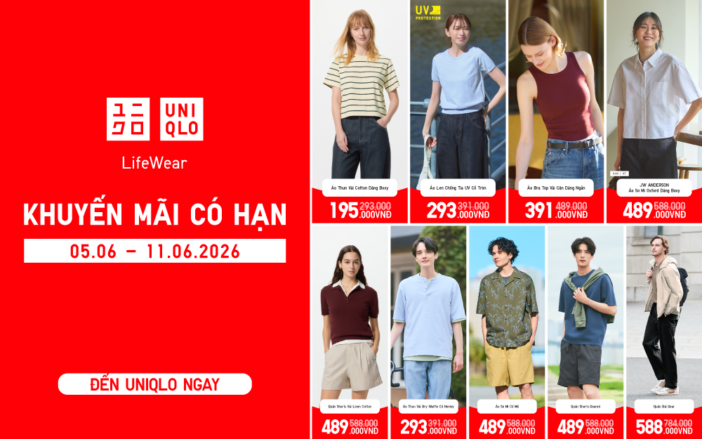 THOẢI MÁI ĐÓN HÈ CÙNG KHUYẾN MÃI CÓ HẠN TỪ 195.000VNĐ