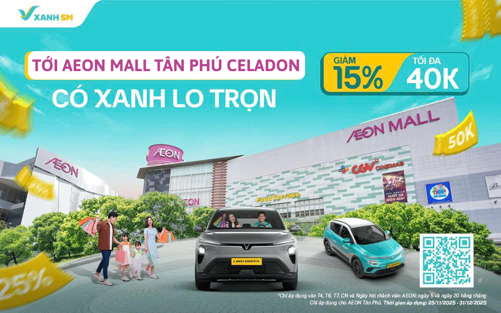 TỚI AEON MALL TÂN PHÚ CELADON CÓ XANH LO TRỌN