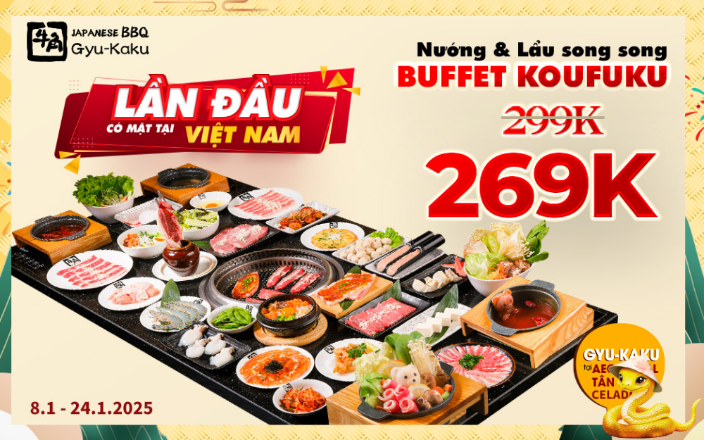 GYU-KAKU RA MẮT MÔ HÌNH BUFFET