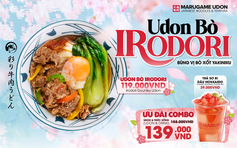 RA MẮT MÓN MỚI: UDON BÒ IRODORI