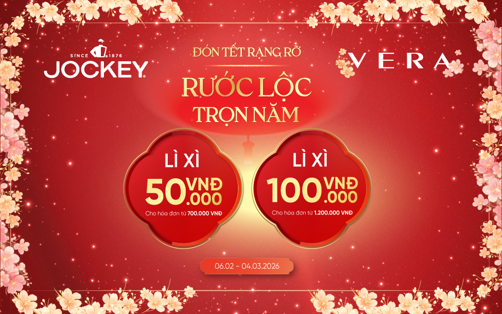 VERA - JOCKEY |  ƯU ĐÃI LÌ XÌ ĐẶC BIỆT