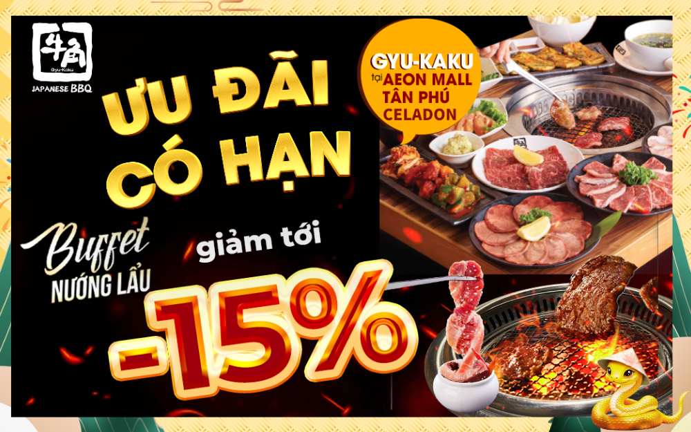 GIẢM SẬP SÀN TỚI 15%/ VÉ BUFFET