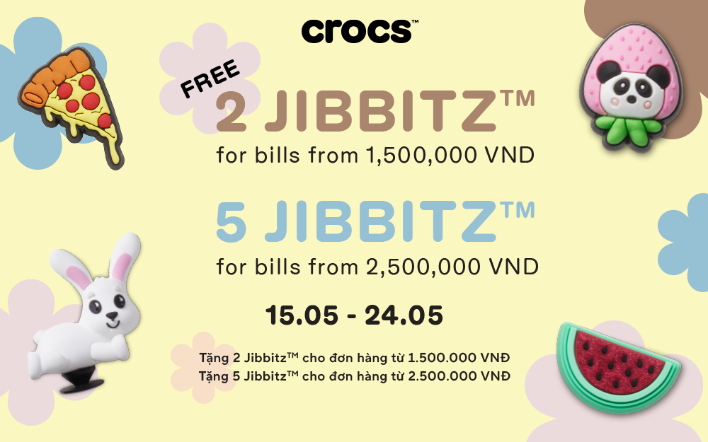 SẮM CROCS XINH, RINH JIBBITZ