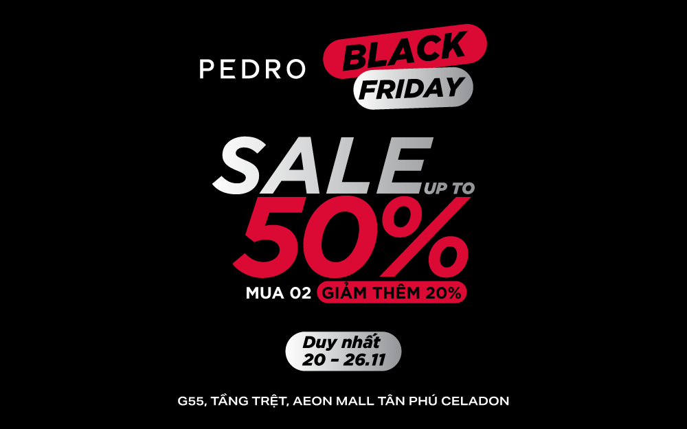 PEDRO BLACK FRIDAY | SALE UP TO 50% OFF