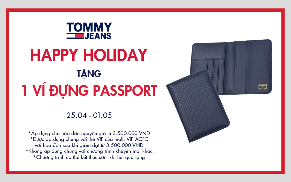 TOMMY HILFIGER | HAPPY HOLIDAY  - TẶNG 1 VÍ ĐỰNG PASSPORT TOMMY