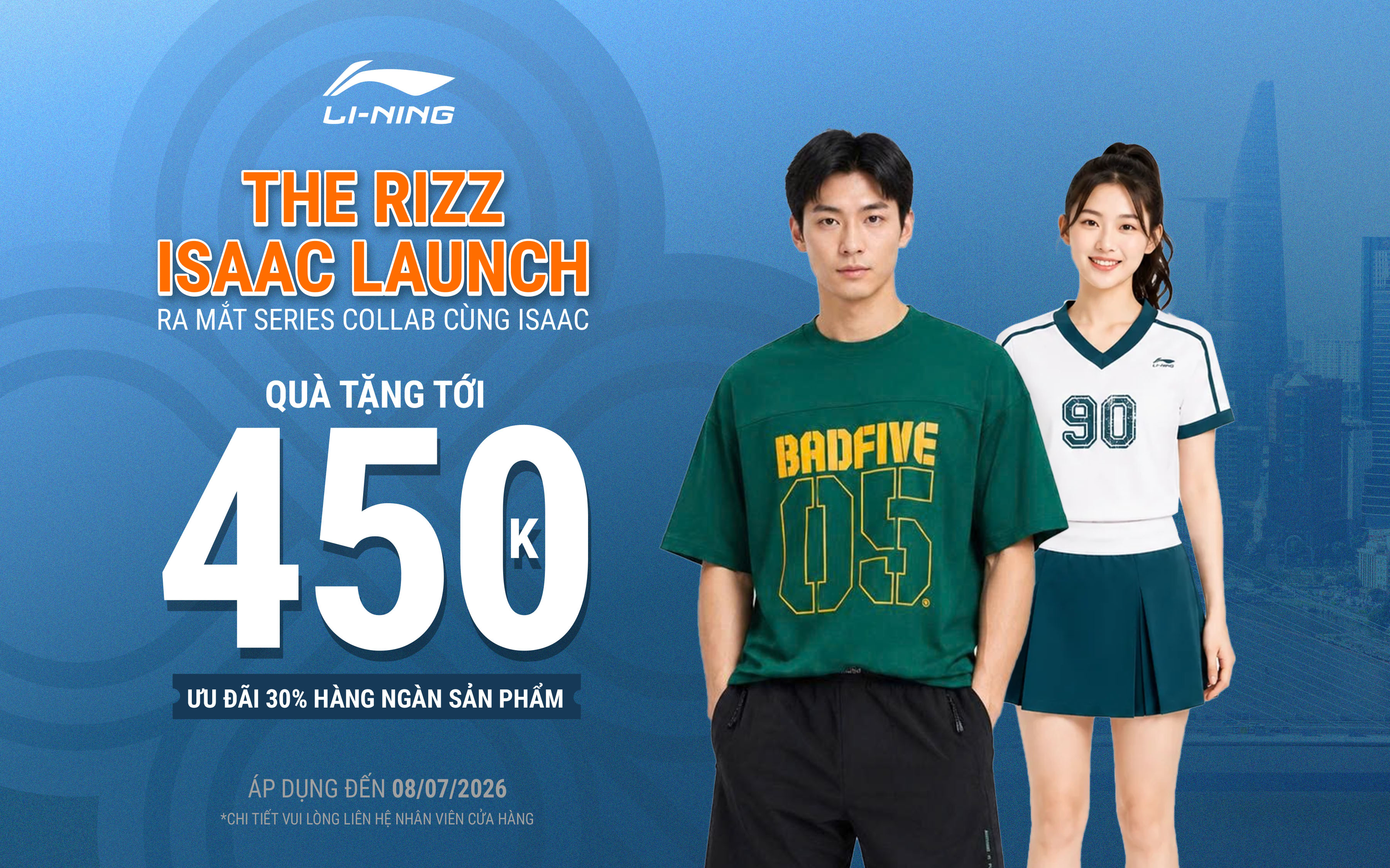 LI-NING | THE RIZZ ISAAC CHÍNH THỨC CẬP BẾN TẠI LI-NING – QUÀ CHẤT, DEAL HOT ĐÓN HÈ!