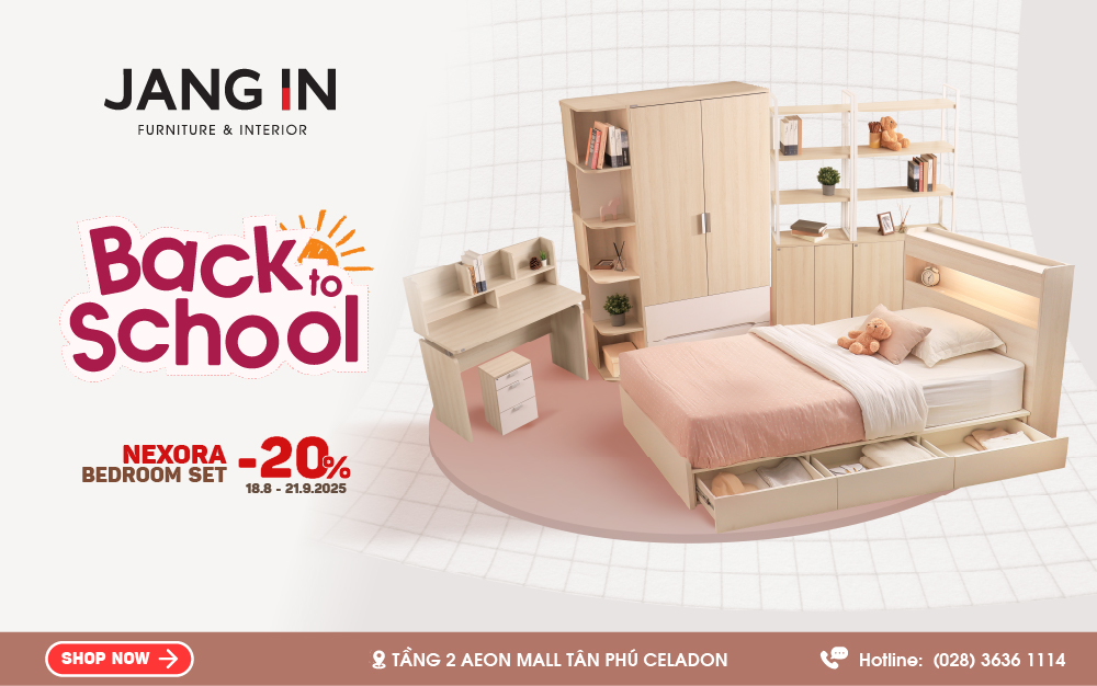 ƯU ĐÃI ĐẶC BIỆT CHO NĂM HỌC MỚI – GIẢM 20% BỘ PHÒNG NGỦ NEXORA
