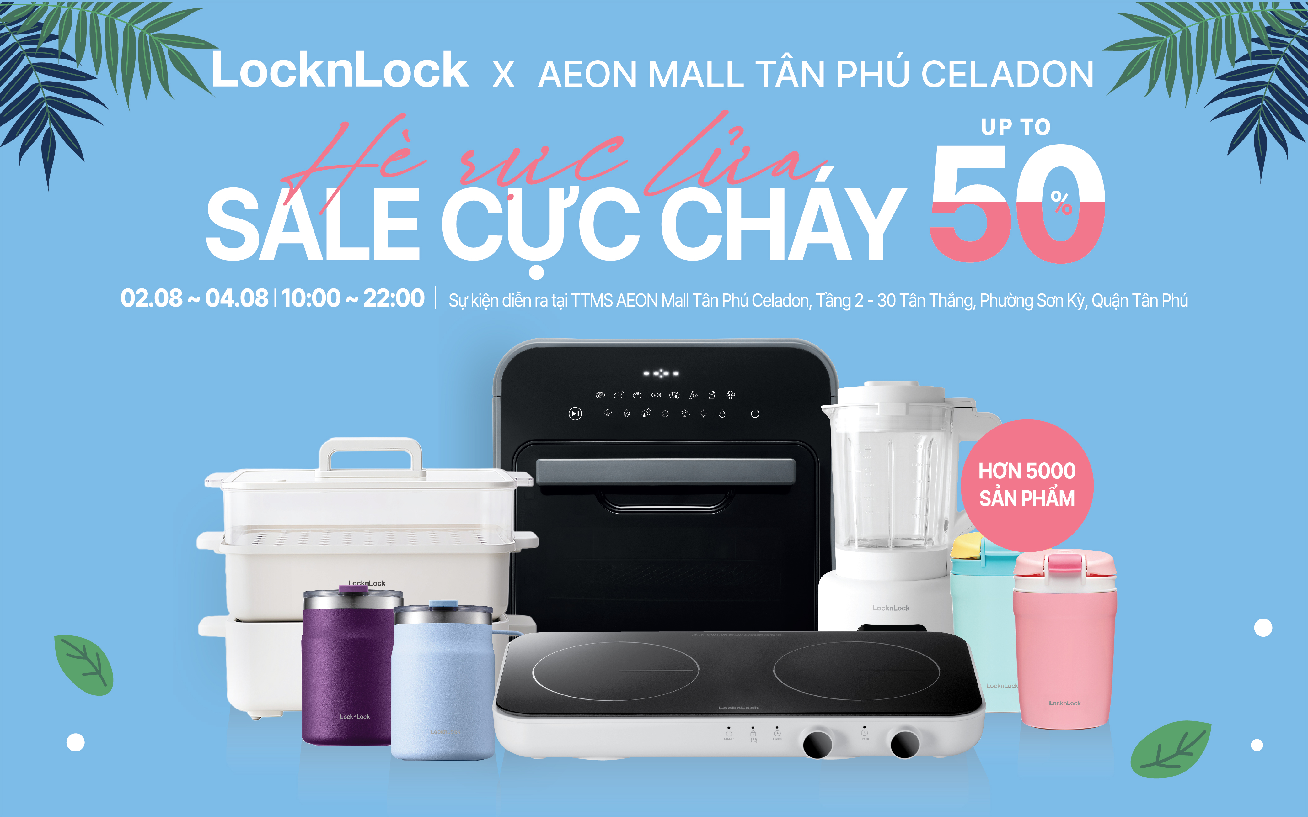 LOCKNLOCK x AEON I HÈ RỰC LỬA - SALE CỰC CHÁY ĐẾN 50%++