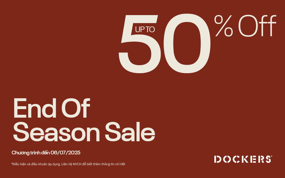 DOCKERS END OF SEASON SALE IS COMING BACK