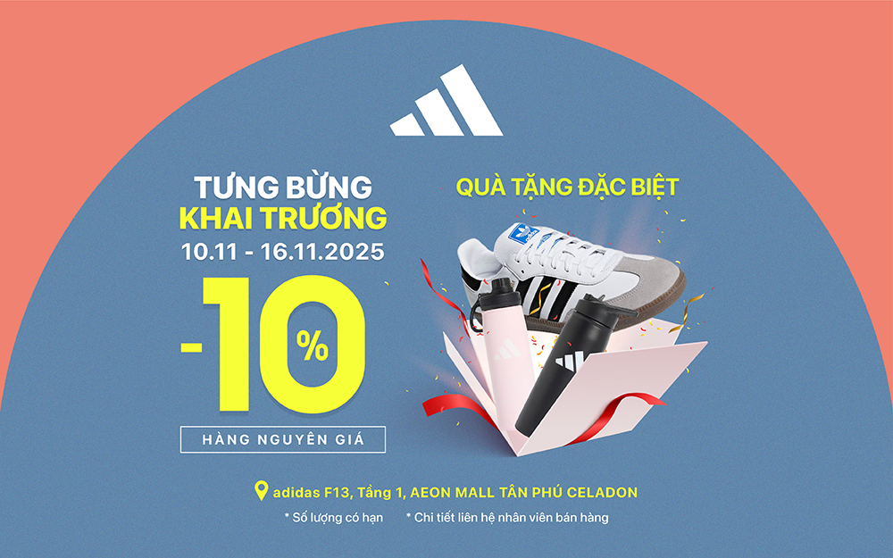 TƯNG BỪNG KHAI TRƯƠNG – ADIDAS AEON MALL TÂN PHÚ CELADON