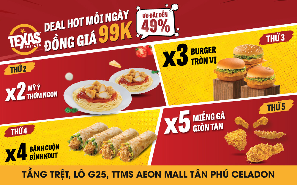 DEAL HOT MỖI NGÀY – ĐỒNG GIÁ 99K