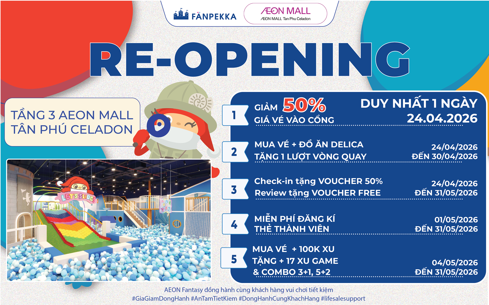 🎉 [RE-OPENING] CHÀO ĐÓN NHÀ BANH MỚI TẠI FANPEKKA – AEON MALL TÂN PHÚ CELADON 🎉