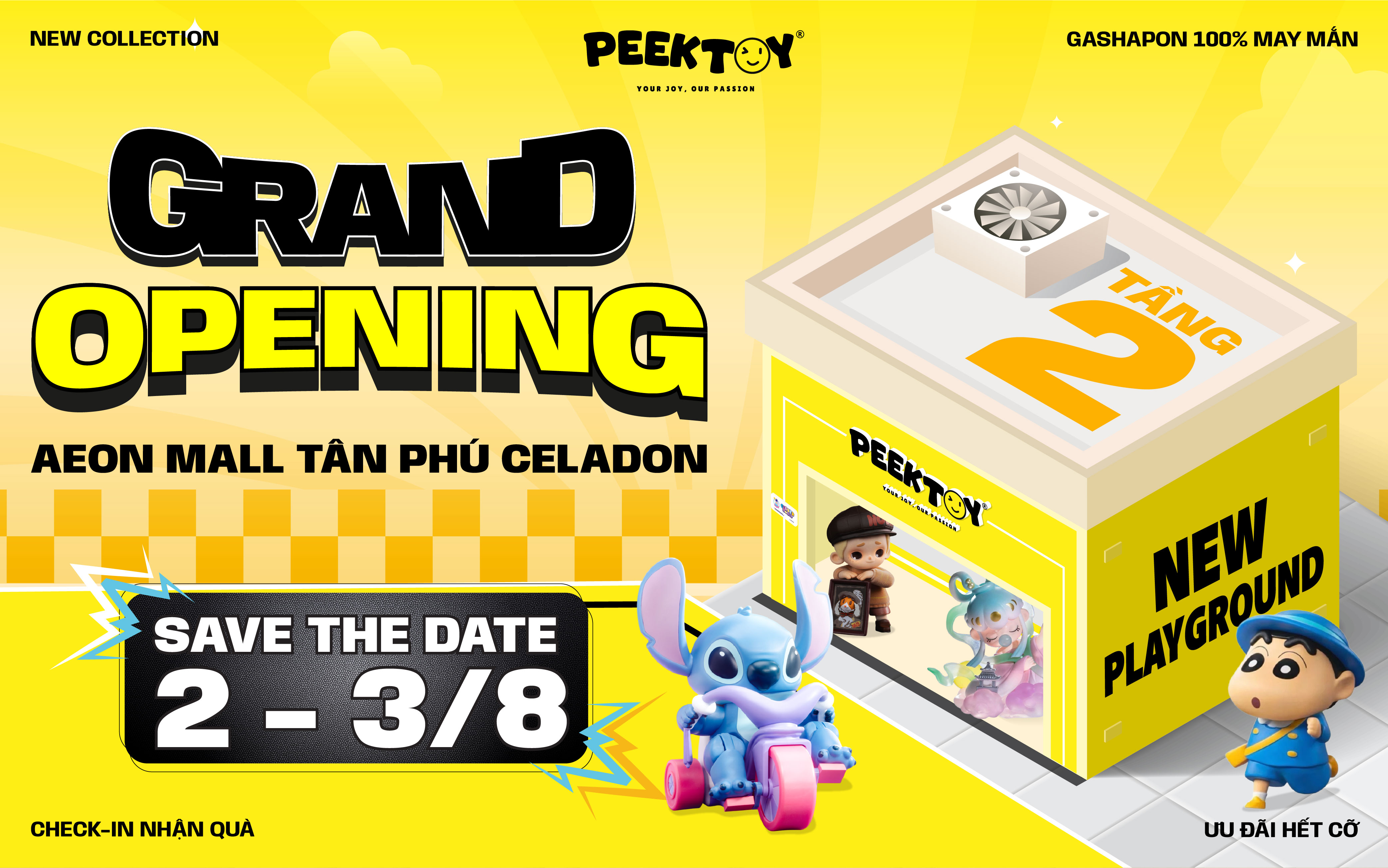 PEEKTOY BÙNG NỔ ƯU ĐÃI VÀ HOẠT ĐỘNG TRONG NGÀY KHAI TRƯƠNG