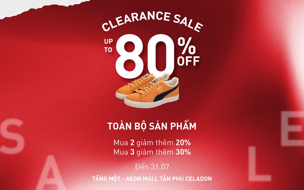 PUMA CLEARANCE SALE XẢ KHO – GIÁ SALE CHẠM ĐÁY