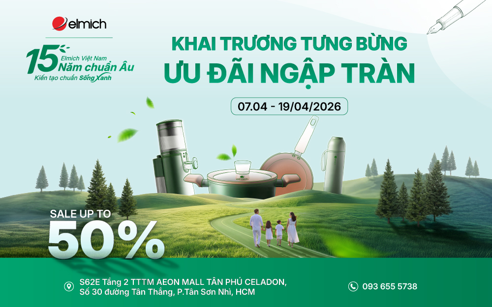 ELMICH KHAI TRƯƠNG "ĐỊA ĐIỂM MỚI" TẠI AEON MALL TÂN PHÚ CELADON – DEAL NGẬP TRÀN