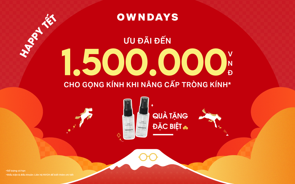 KÍNH MẮT NHẬT BẢN OWNDAYS | SẮM KÍNH MỚI - ĐÓN TẾT RẠNG NGỜI CÙNG OWNDAYS