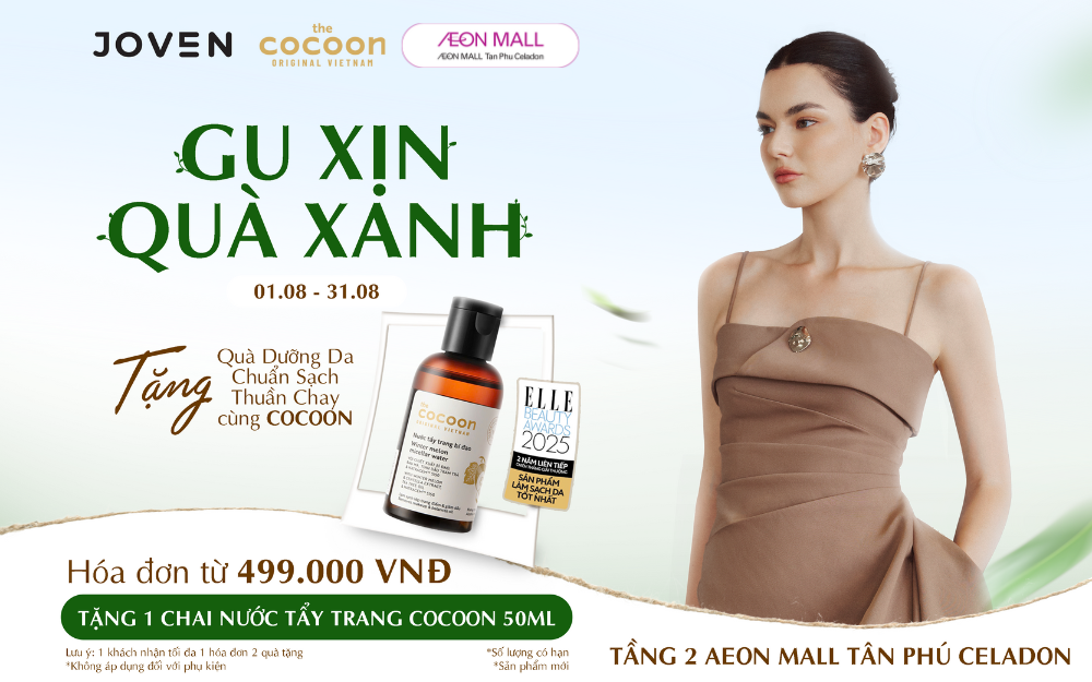 GU XỊN – QUÀ XANH JOVEN X COCOON VIỆT NAM