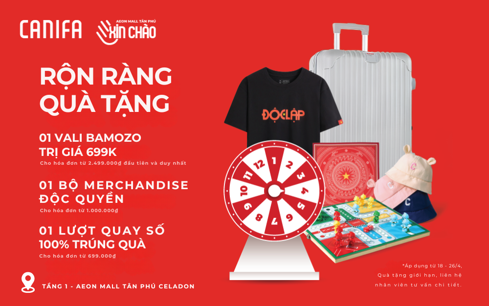 CANIFA CHÍNH THỨC TRỞ LẠI TẠI AEON MALL TÂN PHÚ CELADON