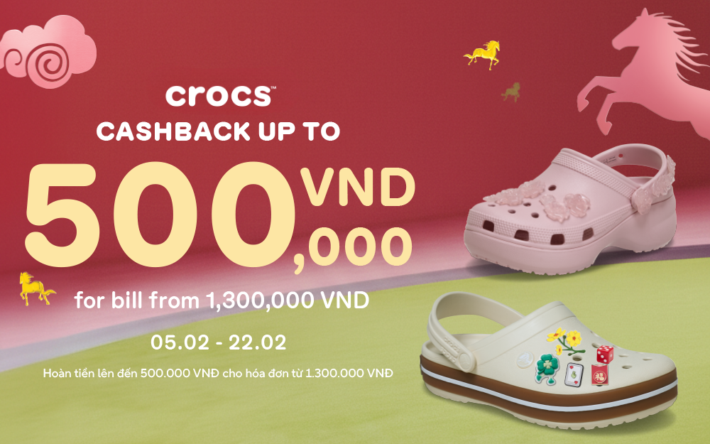 CROCS LÌ XÌ, BÍNH NGỌ HẾT Ý