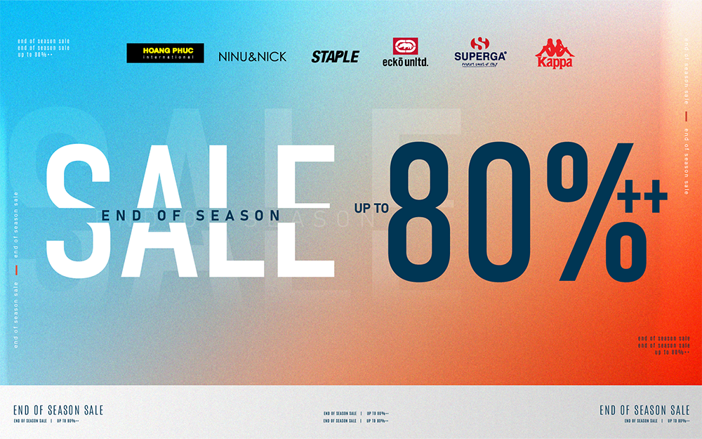 END OF SEASON SALE – SALE KHỦNG TẠI AEON MALL TÂN PHÚ CELADON UP TO 50%++