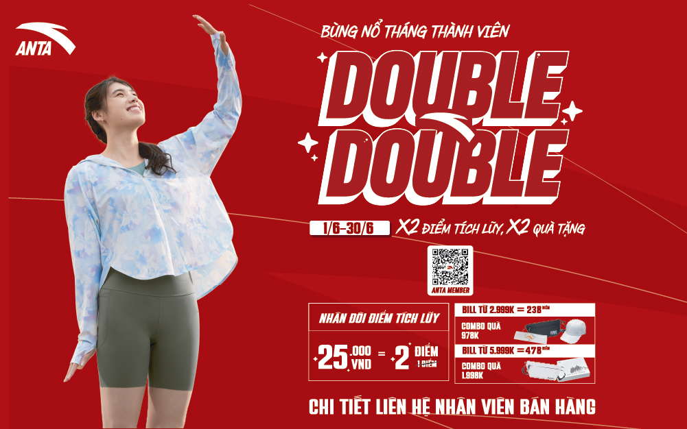 BÙNG NỔ THÁNG THÀNH VIÊN – GẤP ĐÔI ĐIỂM TÍCH, NHÂN HAI QUÀ TẶNG GIÁ TRỊ TỚI 1.998.000Đ