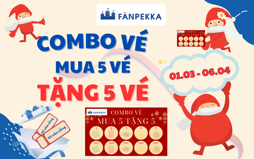 COMBO VÉ MUA 5 TẶNG 5