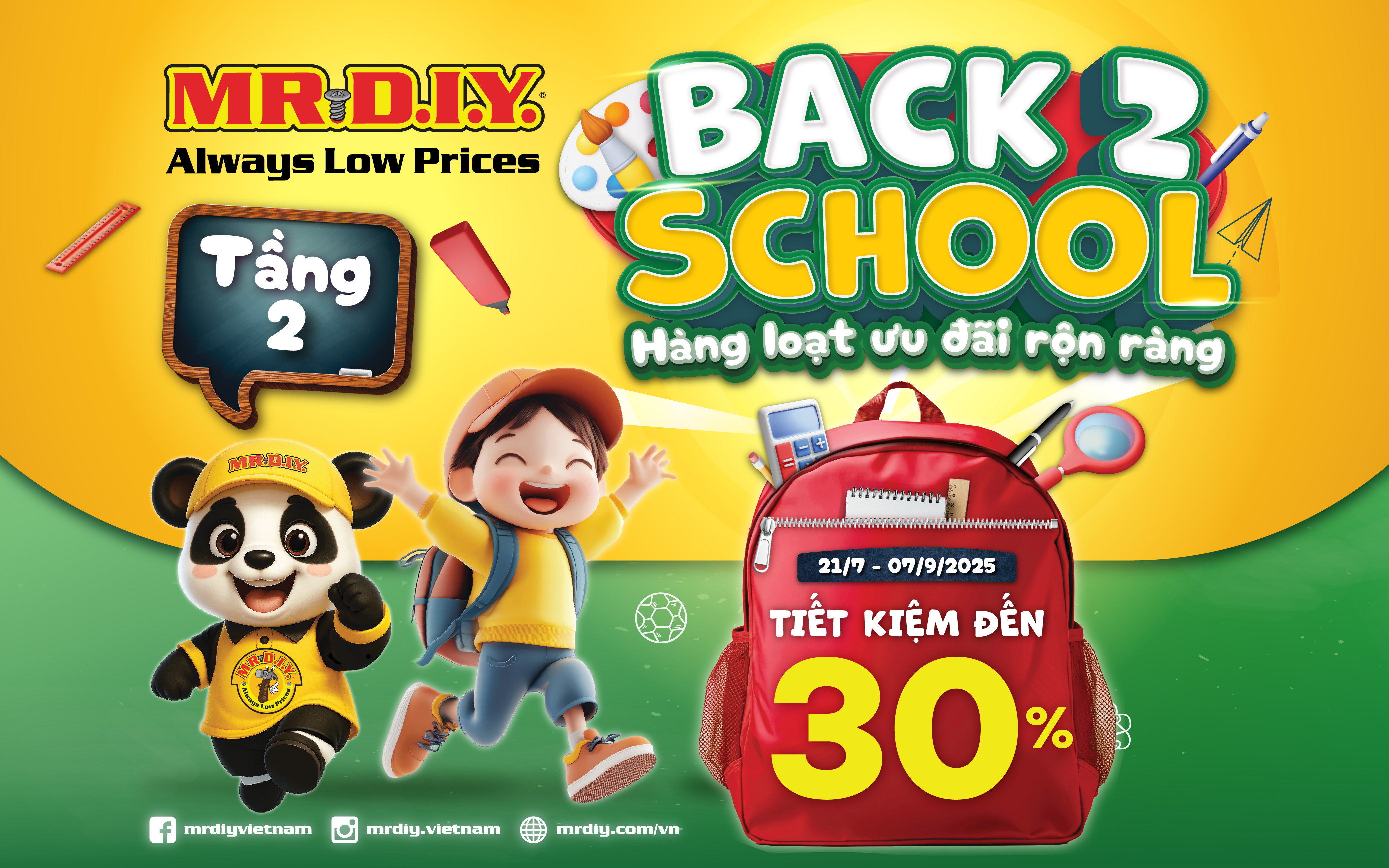 XÚNG XÍNH TÂN TRANG MÙA TỰU TRƯỜNG CÙNG MR.DIY