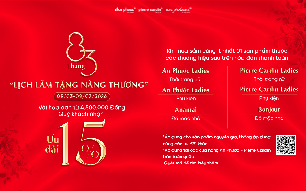 8 THÁNG 3 – LỊCH LÃM TẶNG NÀNG THƯƠNG