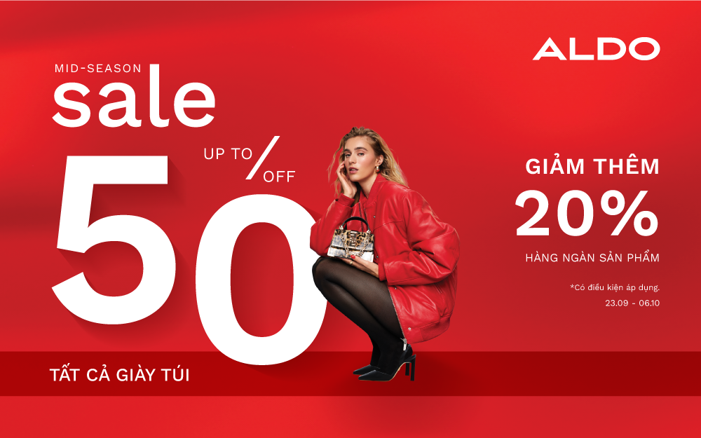 ALDO | SALE NỬA GIÁ, GIỮA MÙA XÚNG XÍNH ĐỒ XINH